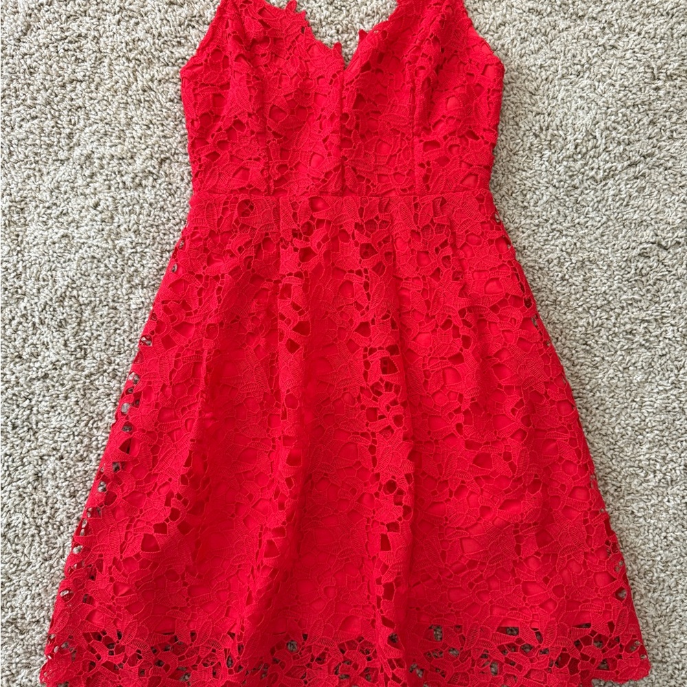 Red Lace Dress